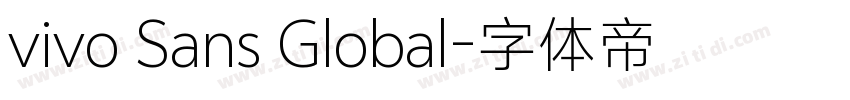 vivo Sans Global字体转换